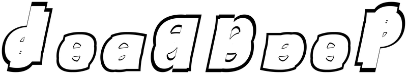 Ambigram for deadbeef in Seguibli